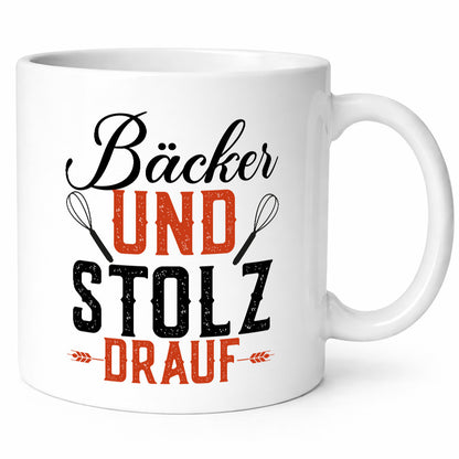 Bäcker und Stolz drauf | Bäckerrei Geschenk Humor Geschenkidee lustiger Spruch