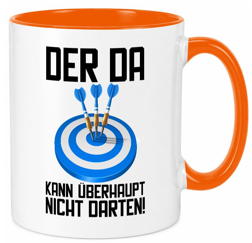 Der kann nicht Darten | Dart Dartspieler Dartpfeil lustiger Spruch Geschenk Tasse