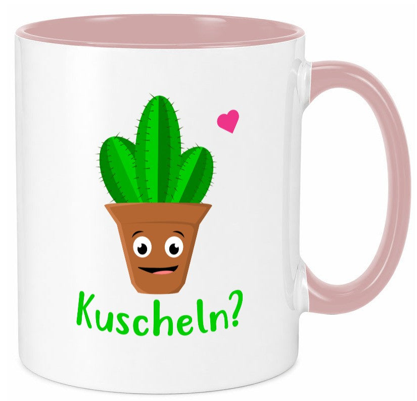 Kuscheln? | lustige Tasse Kaktus Motiv Humor lustig Geschenkidee Geschenk