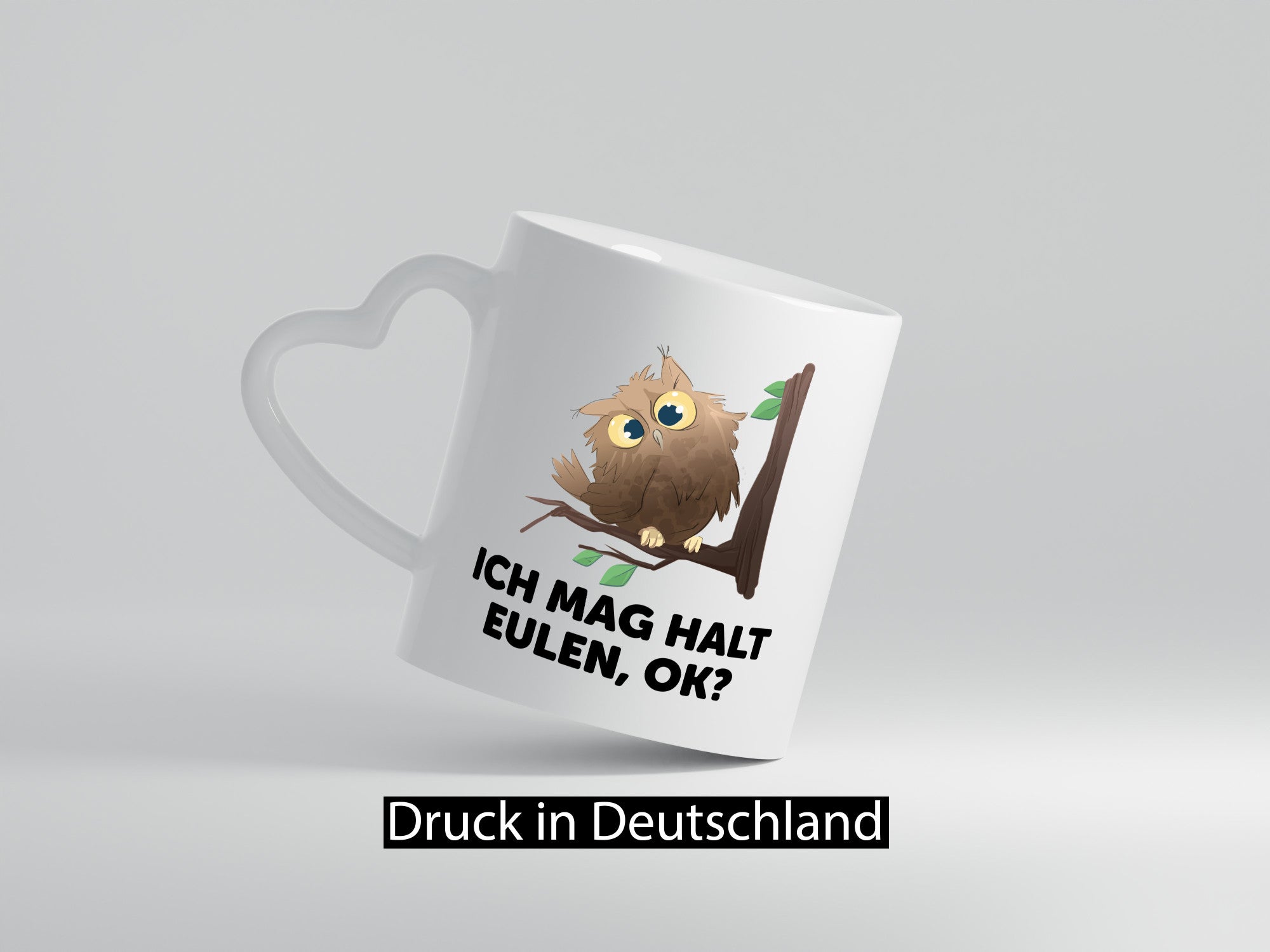 Ich mag halt Eulen ok? | Nachteule Humor Geschenkidee Tasse