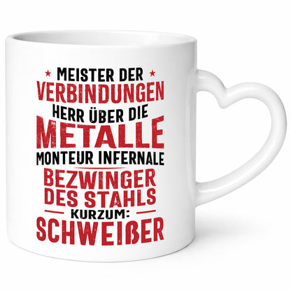 Herr Über Die Metalle Schweißer | Schweißen Geschenkidee Humor Tasse