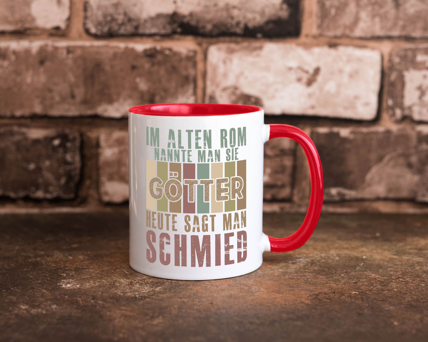 Heute sagt man: Schmied | schmieden lustig Humor Geschenkidee Geschenk Tasse