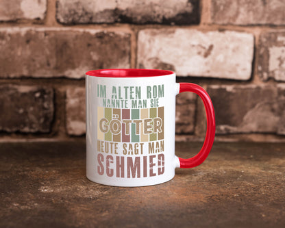 Heute sagt man: Schmied | schmieden lustig Humor Geschenkidee Geschenk Tasse