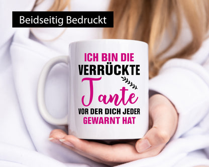 Verrückte Tante | &amp; Nichte Neffe Geschenk Humor Geschenkidee lustiger Spruch
