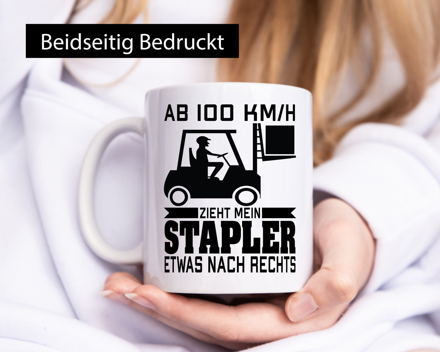 Mein Stapler zieht nach rechts | Staplerfahrer lustiger Spruch Geschenk Humor