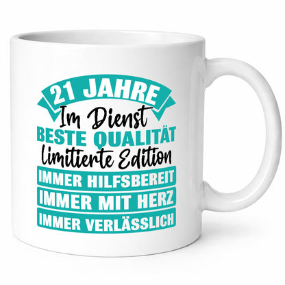 21 Jahre im Dienst | Jubiläum Arbeit Geschenk Kollegen Büro lustiger Spruch