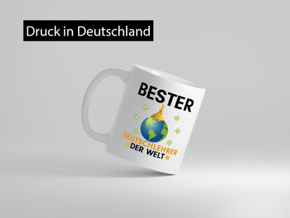 Welt Bester Deutschlehrer | Lehrer Schule Geschenkidee Humor Tasse