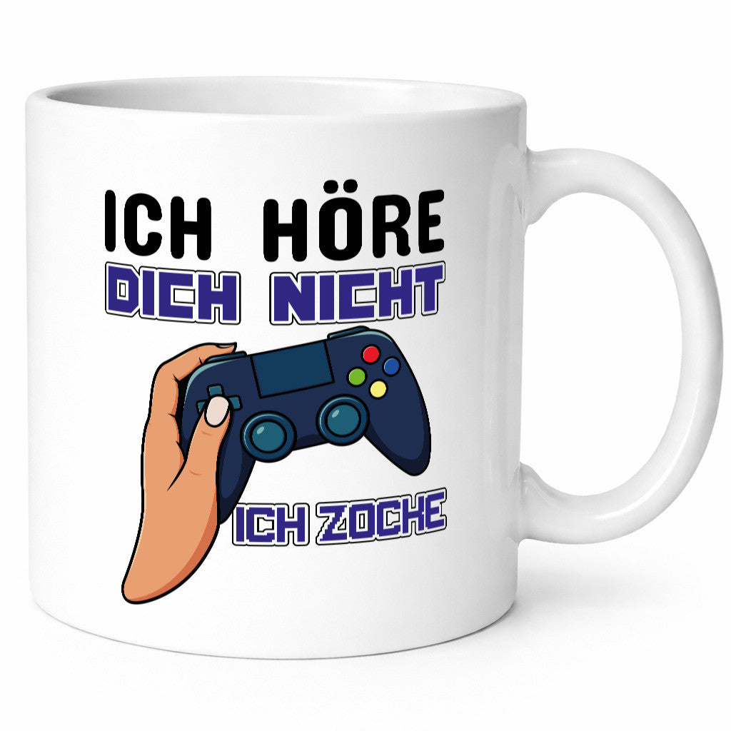 Ich höre dich nicht zocke lustig Humor Geschenkidee Geschenk Tasse