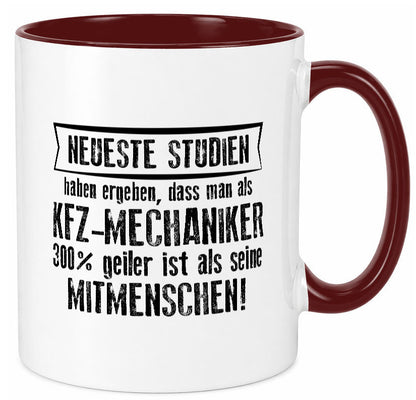 Neuste Studien: KFZ-Mechaniker | Werkstatt Mechaniker Geschenkidee Humor Tasse