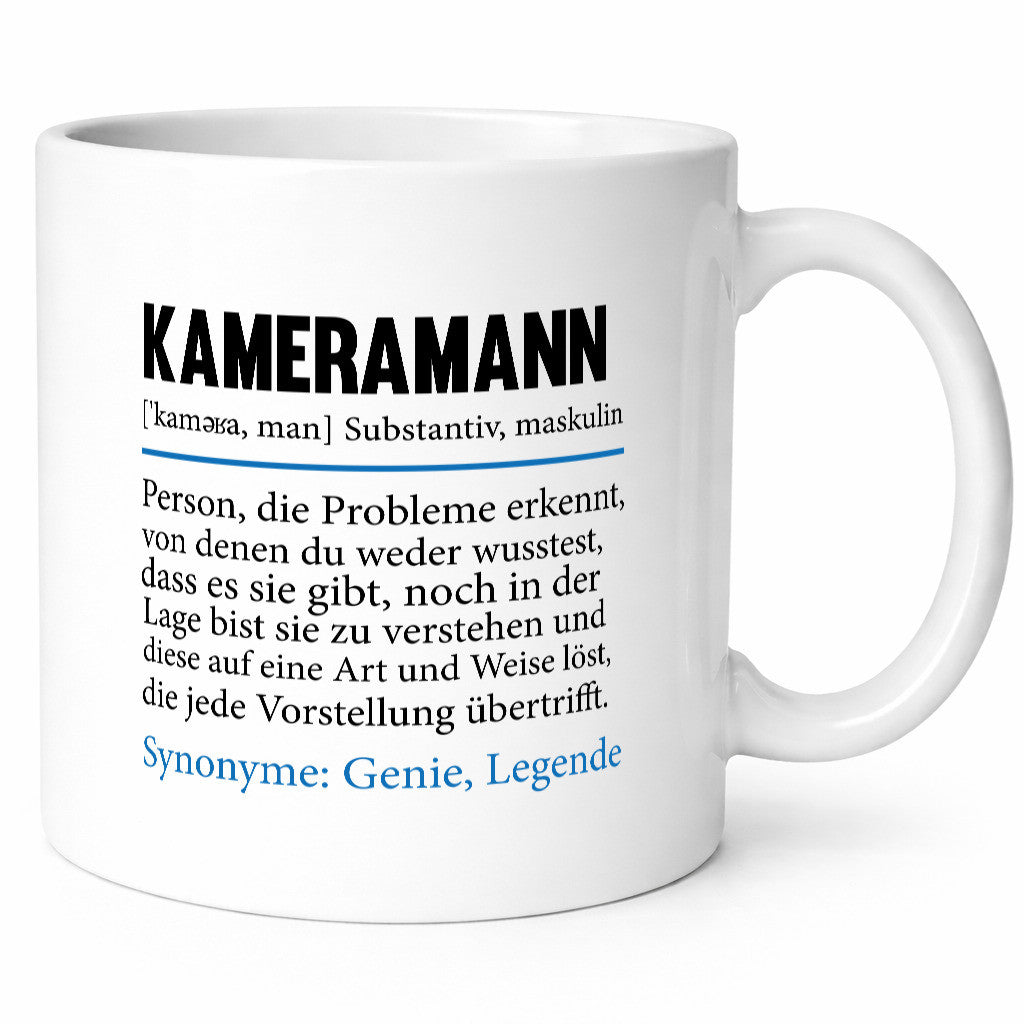 Kameramann | lustig Definition Kamera Beruf Geschenkidee Arbeit Kollegen Büro