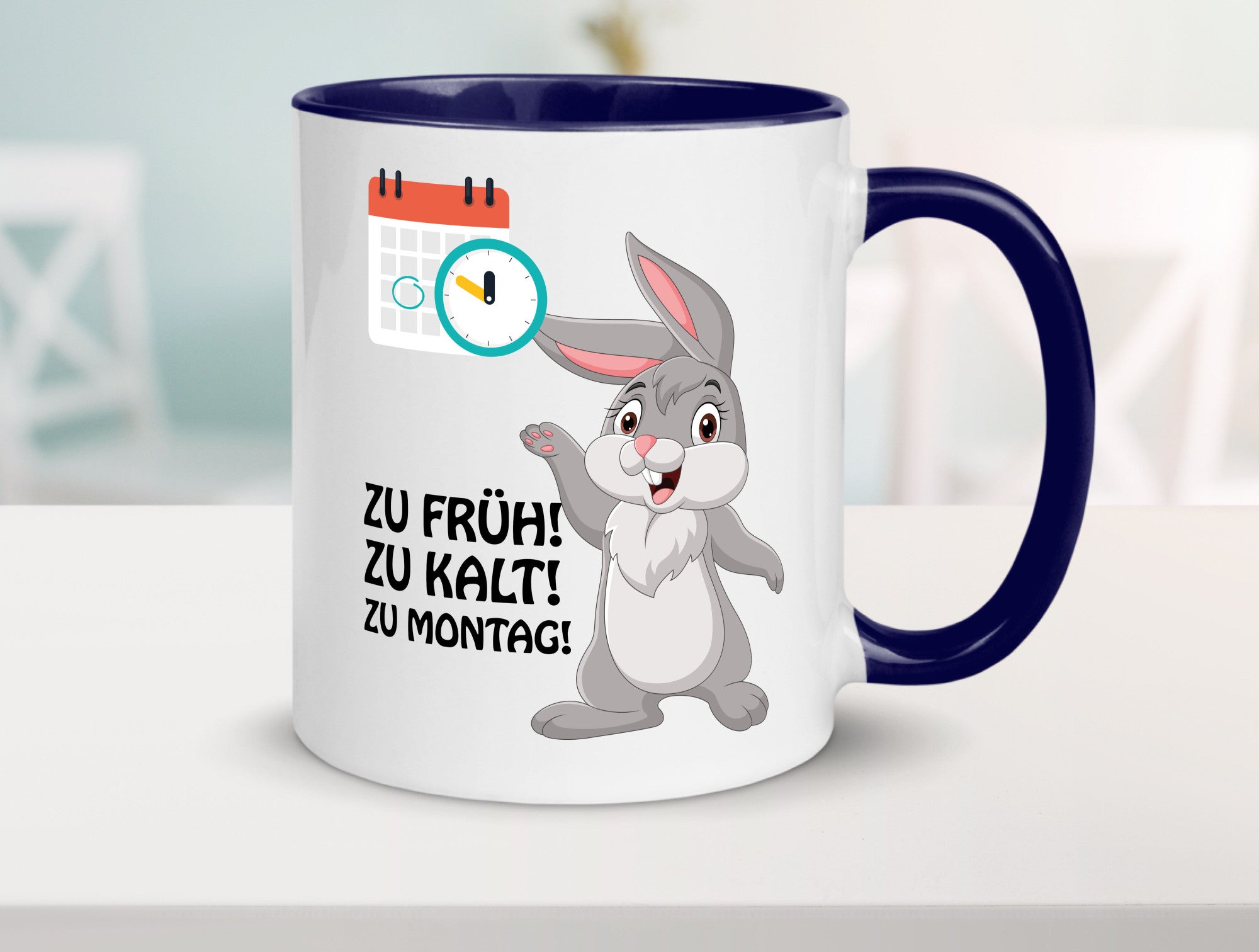 Kalter Montag Geschenkidee Humor Tasse