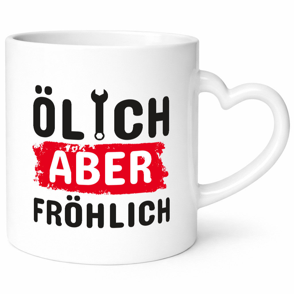 Ölich aber fröhlich | Werkstatt Tasse Mechaniker lustig Humor Geschenkidee