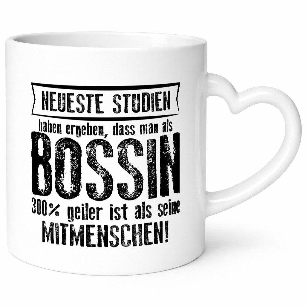 Neueste Studien: Chefin | Führungskraft Vorgesetzte Geschenkidee Humor Tasse