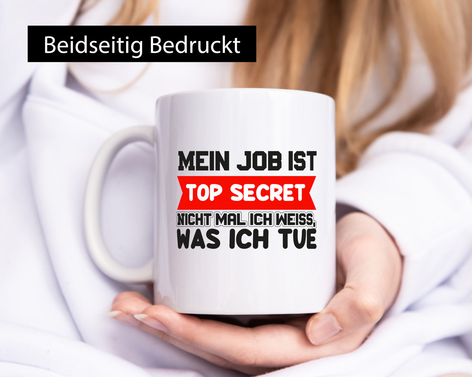 Top Secret Job | Büro Tasse Kollegen Humor Arbeit Geschenk lustiger Spruch