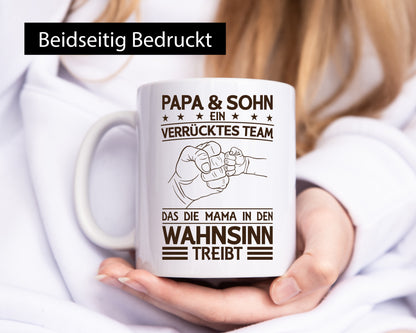 Papa und Sohn treiben Mama in den Wahnsinn | Fäuste Geschenkidee Familie Humor