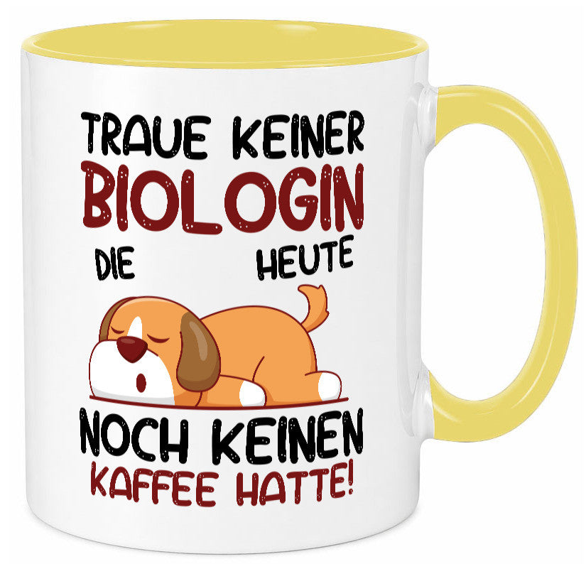 Traue keiner Biologin | Biologie Naturforscherin Geschenkidee Humor Tasse