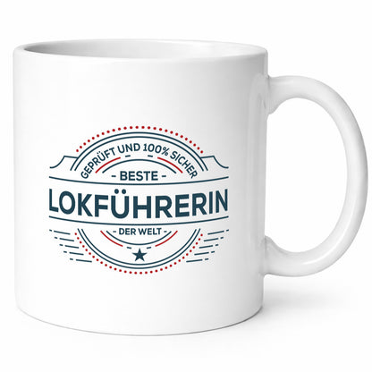 Geprüft und sicher: Lokführerin | Zug Beruf lustiger Spruch Geschenk Arbeit