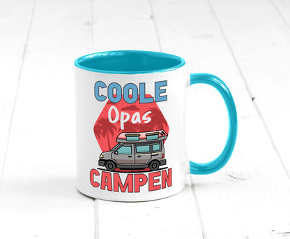 Coole Opas campen | Campingwagen Palmen Geschenk Familie Geschenkidee lustiger