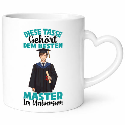 Im Universum: Master | Universität Student lustiger Spruch Geschenk Humor