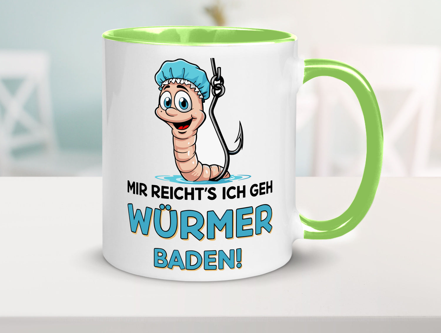 Mir reichts ich geh Würmer Baden | Angler Angeln Geschenk Humor Geschenkidee