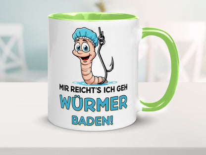 Mir reichts ich geh Würmer Baden | Angler Angeln Geschenk Humor Geschenkidee