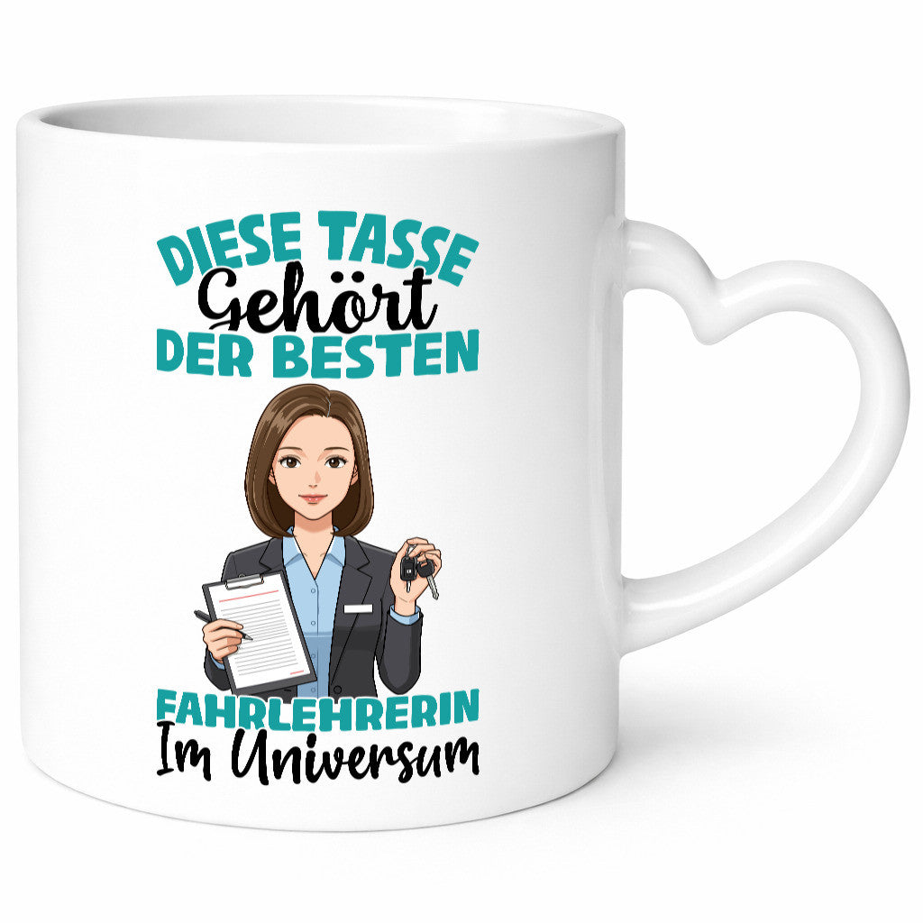 Im Universum: Fahrlehrerin| Fahrschule lustig Humor Geschenkidee Geschenk Tasse