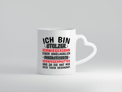 Stolzer Schwiegersohn einer Schwiegermutter Geschenkidee Familie Humor Tasse