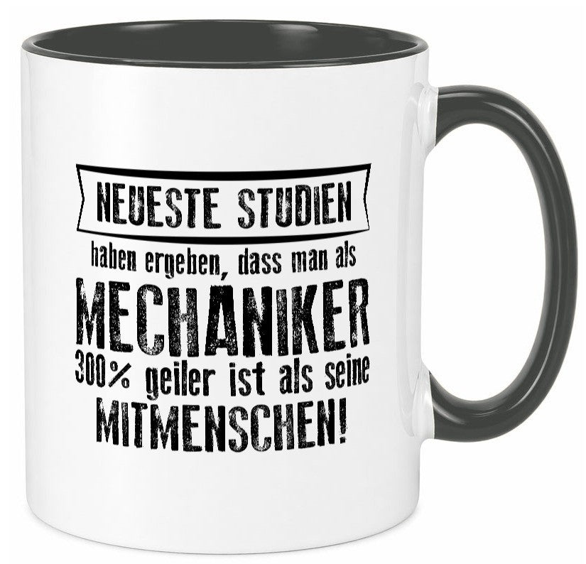 Neuste Studien: Mechaniker | KFZ Werkstatt Humor Geschenkidee Tasse
