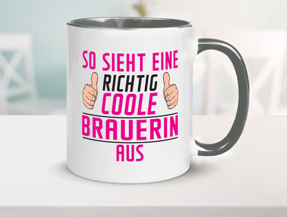 Richtig Coole Brauerin | Bier Brauerei Geschenk Humor Geschenkidee lustiger