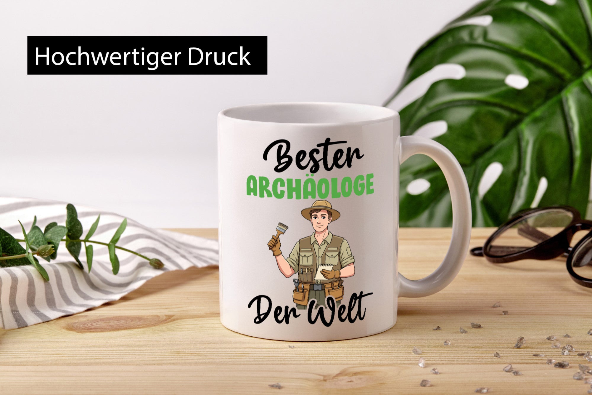 Bester Archäologe | Archäologie Forscher v2 Humor Geschenkidee Tasse