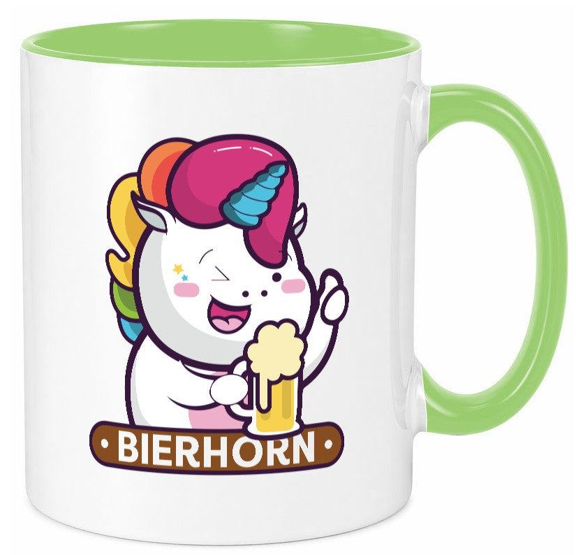 Bierhorn | Einhorn Bierglas Geschenk Humor Geschenkidee lustiger Spruch Tasse