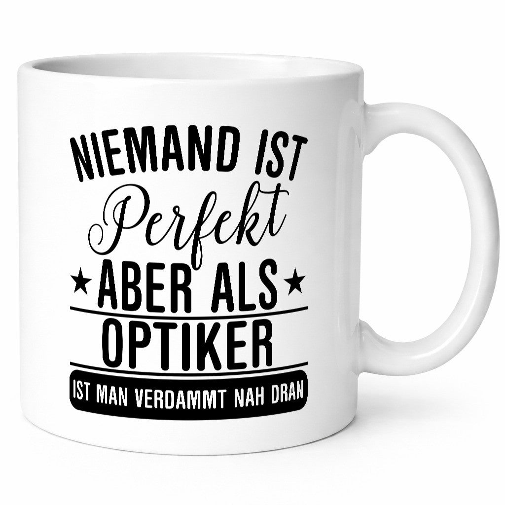 Verdammt nah dran: Optiker | Augenoptiker lustig Humor Geschenkidee Geschenk