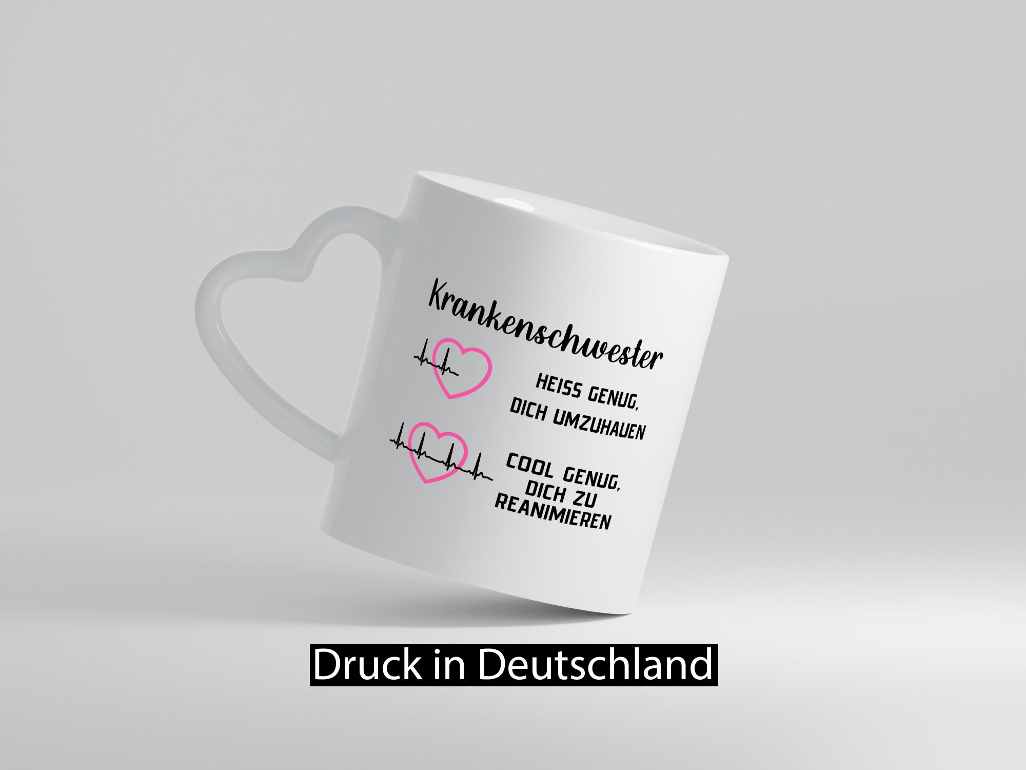 Krankenschwester umhauen, cool reanimieren | Herzschlag Geschenk Humor