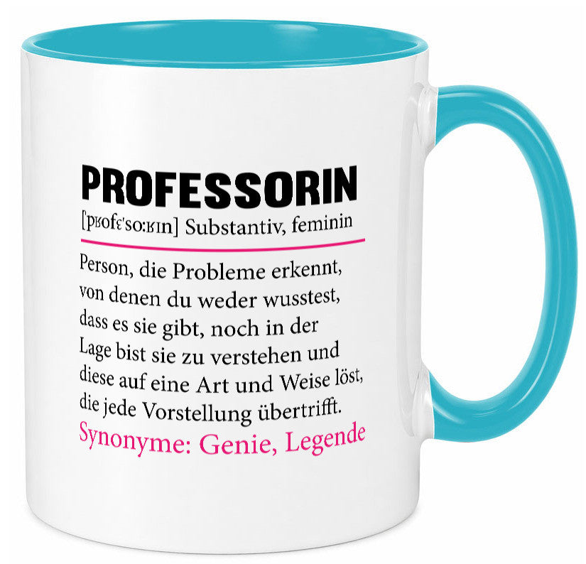 Professorin | Uni Beruf Universität Spruch Prof v2 lustiger Geschenk Arbeit Tasse