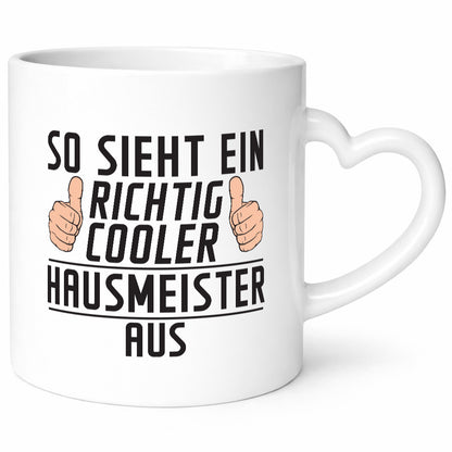 Richtig Cooler Hausmeister | Hauswart Geschenkidee Humor Tasse
