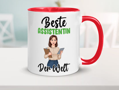 Beste Assistentin | Assistenz Hilfskraft v2 Geschenkidee Humor Tasse