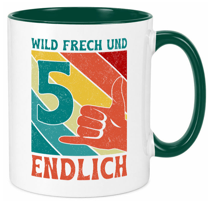 5. Geburtstag | 5 Jahre Wild und Frech Geschenk Geschenkidee lustiger Spruch