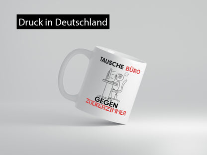 Tausche Büro | Zocker Gamer Videospiele Nerd Comic lustiger Spruch Geschenk