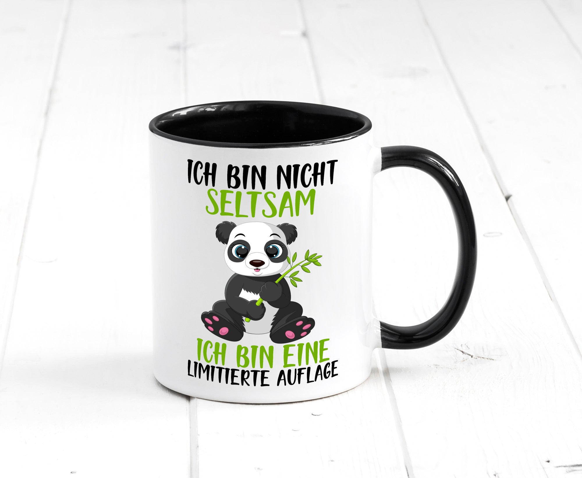 Ich bin nicht seltsam | süßer Pandabär lustiger Spruch Humor Geschenkidee Tasse