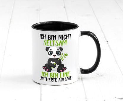 Ich bin nicht seltsam | süßer Pandabär lustiger Spruch Humor Geschenkidee Tasse