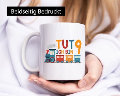 9. Geburtstag | 9 Jahre Eisenbahn Zug junge lustiger Spruch Geschenk
