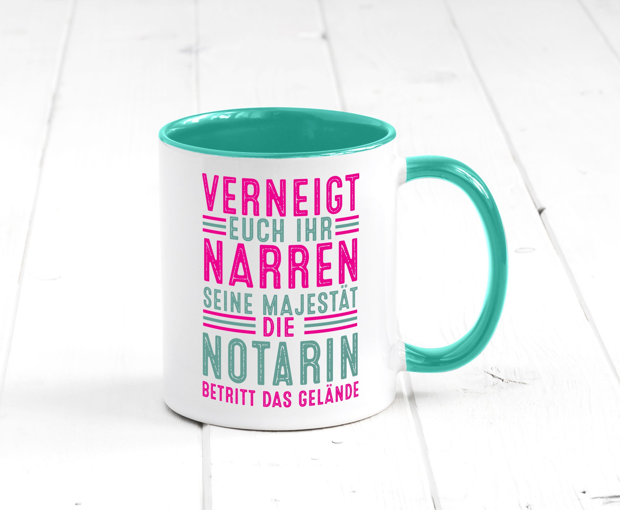 Verneigt euch: Notarin | Juristin lustig Humor Geschenkidee Geschenk Tasse