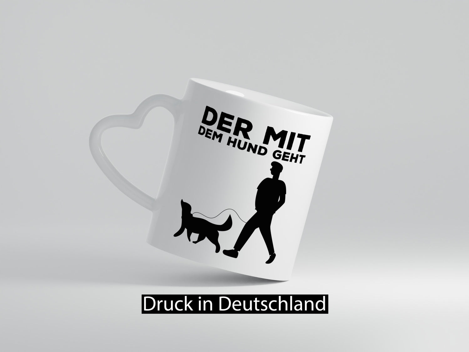Der mit dem Hund | Hundebesitzer Tasse Spaziergang Geschenk Tierliebhaber Humor