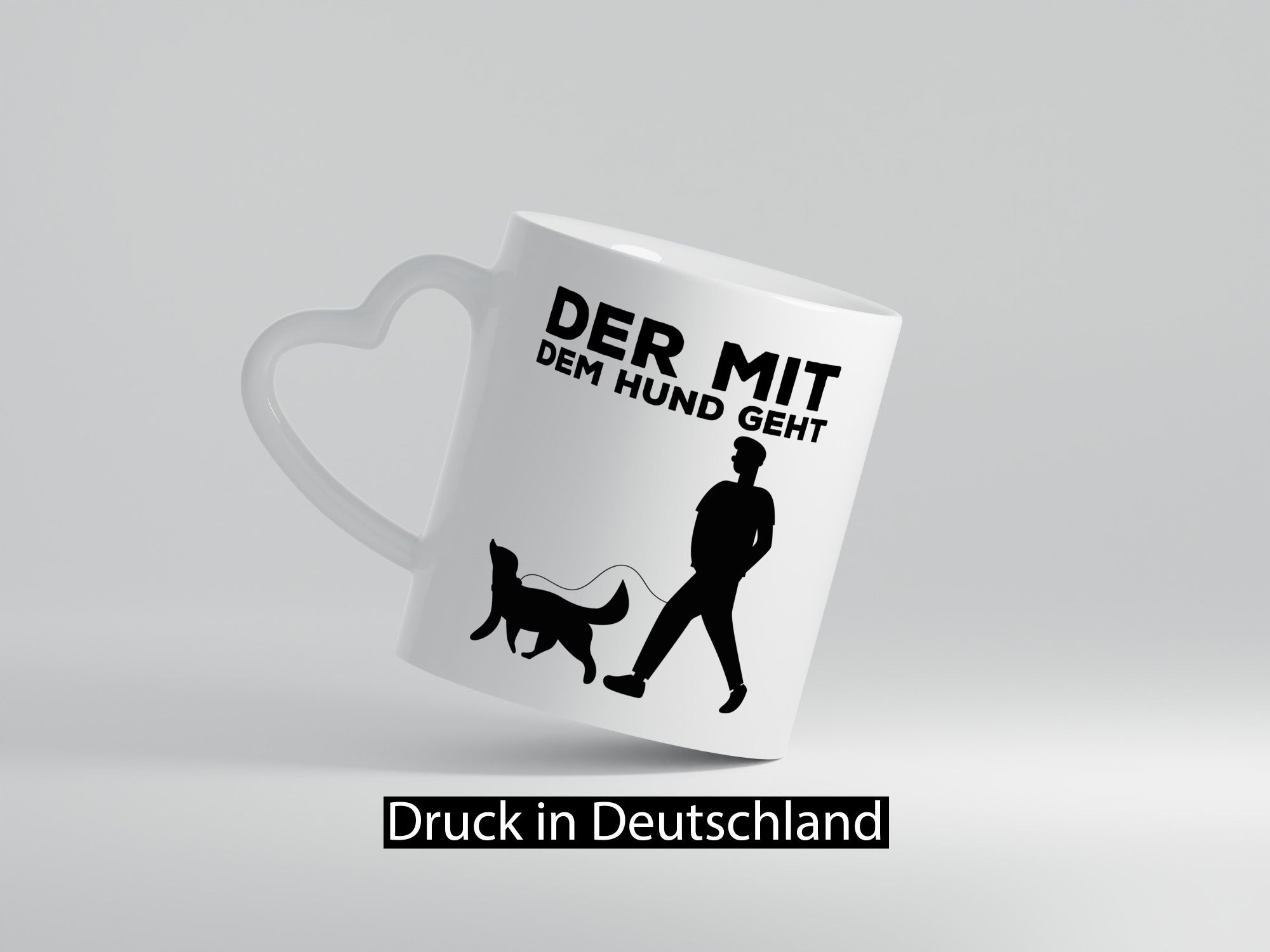 Der mit dem Hund | Hundebesitzer Tasse Spaziergang Geschenk Tierliebhaber Humor