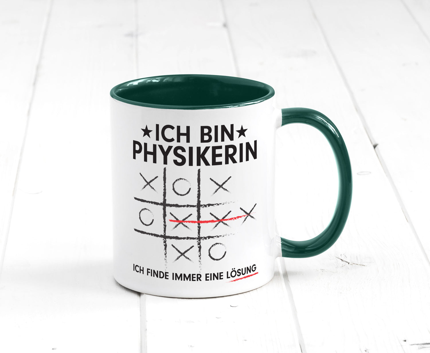 Löse Probleme: Physikerin | Physik Humor Geschenkidee Tasse