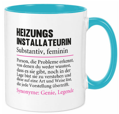 Heizungsinstallateurin | Beruf Spruch Heizung Geschenkidee Arbeit Kollegen Büro