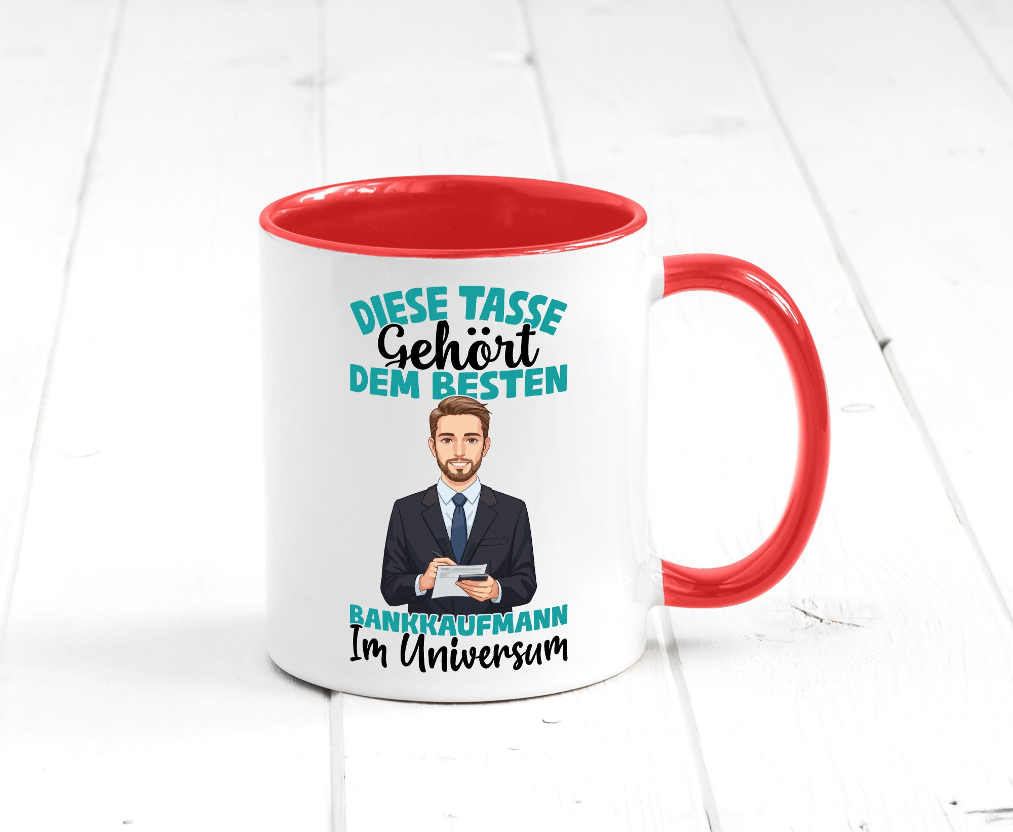 Im Universum: Bankkaufmann | Kaufmann Bank Kaufleute Geschenkidee Humor Tasse