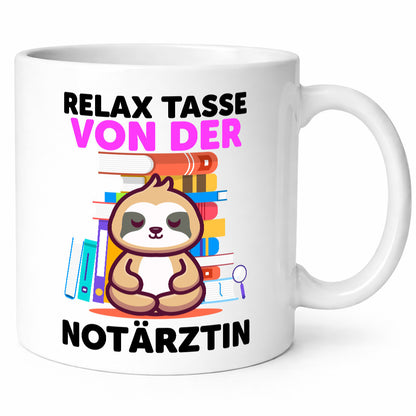 Relax Tasse: Notärztin | Ärztin lustiger Spruch Geschenk Humor Geschenkidee