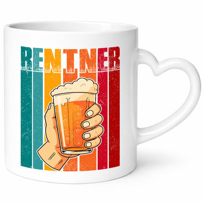 Rentner mit Bier | Bierliebhaber Ruhestand Humor Jubiläum Geschenkidee Tasse