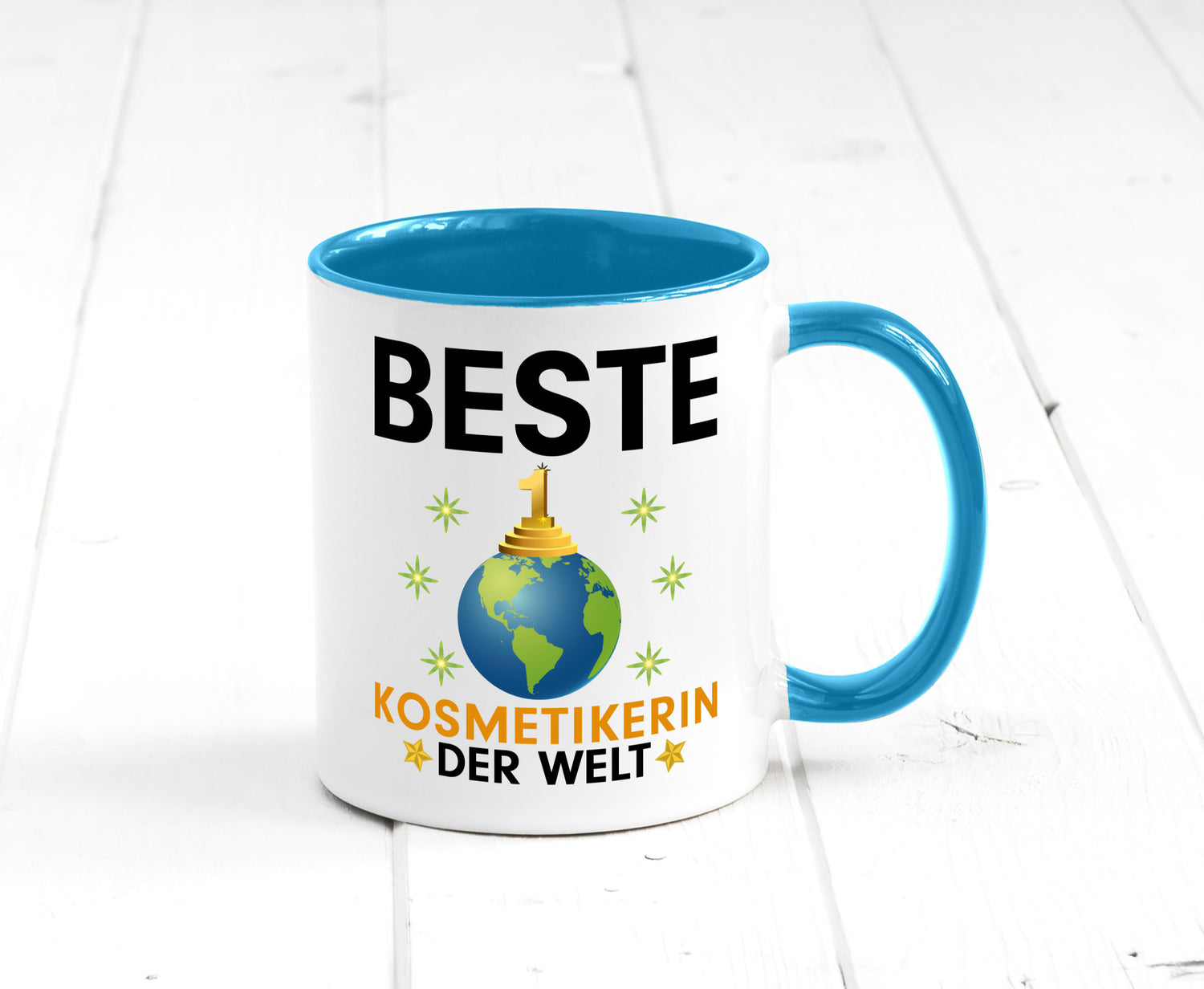 Welt Beste Kosmetikerin | Kosmetik Stylistin Visagistin Geschenkidee Humor Tasse